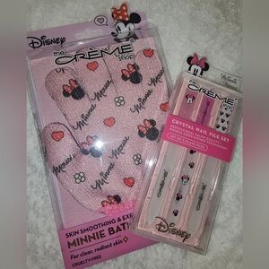 Disney Minnie Mouse x The Creme Shop  Bath Mitt & Nail File 7 Piece Gift Set
